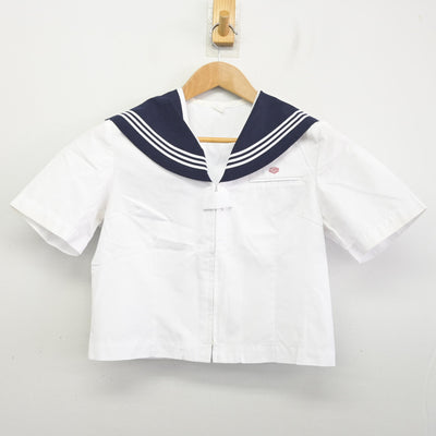【中古】埼玉県 川越西高等学校 女子制服 2点 (セーラー服) sf091094