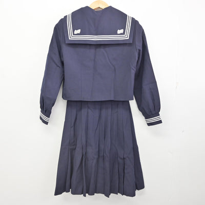 【中古】埼玉県 川越西高等学校 女子制服 3点 (セーラー服・スカート) sf091095