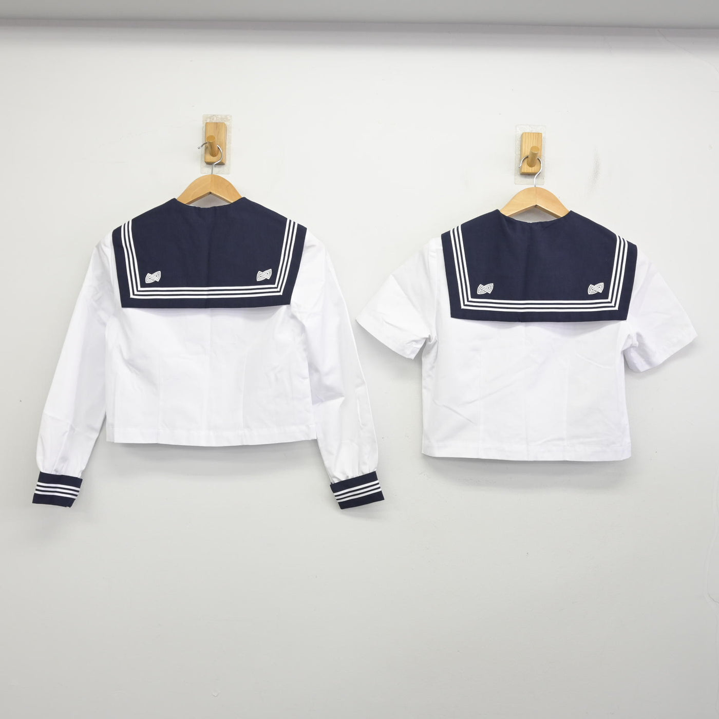 【中古】埼玉県 川越西高等学校 女子制服 3点 (セーラー服・スカート) sf091096