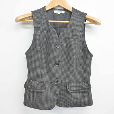 【中古】 事務服 女子制服 3点 (ベスト・スカート・スカート) sf091099