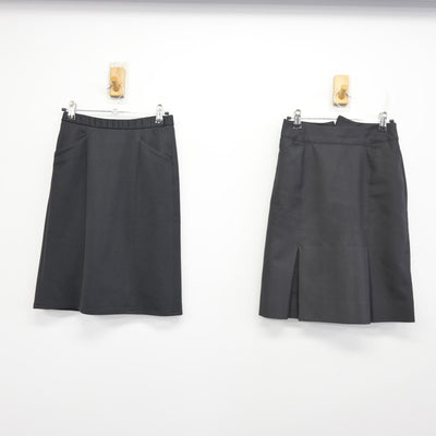 【中古】 事務服 女子制服 3点 (ベスト・スカート・スカート) sf091099