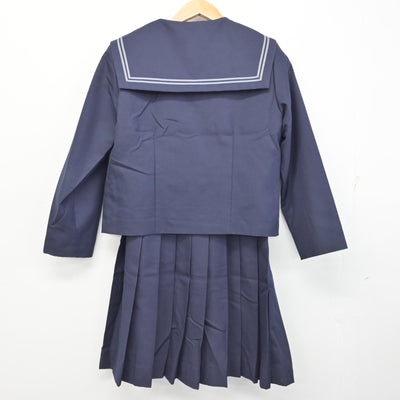 【中古】岡山県 芳田中学校 女子制服 2点 (セーラー服・ジャンパースカート) sf091100