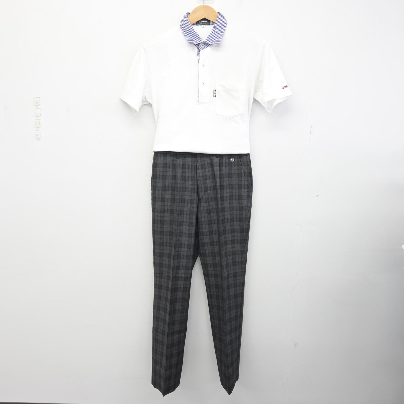 【中古】岡山県 岡山理科大学附属中学校・高等学校 男子制服 3点 (シャツ・シャツ・ズボン) sf091104