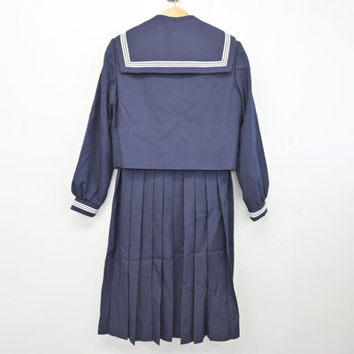 【中古】鹿児島県 出水中学校 女子制服 3点 (セーラー服・ジャンパースカート) sf091111