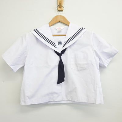 【中古】鹿児島県 出水中学校 女子制服 4点 (セーラー服・スカート) sf091112