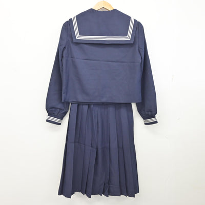 【中古】富山県 小杉中学校 女子制服 3点 (セーラー服・スカート) sf091125