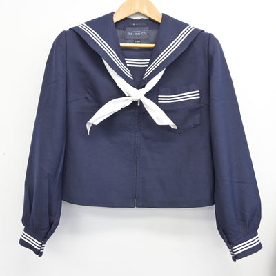 【中古】富山県 小杉中学校 女子制服 3点 (セーラー服・スカート) sf091125