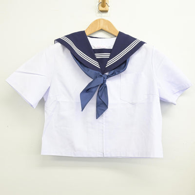 【中古】富山県 小杉中学校 女子制服 3点 (セーラー服・スカート) sf091126