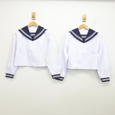 【中古】富山県 小杉中学校 女子制服 2点 (セーラー服) sf091127