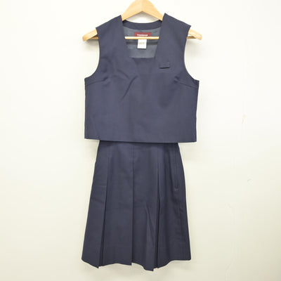 【中古】神奈川県 希望が丘中学校 女子制服 4点 (ブレザー・ベスト・スカート) sf091137