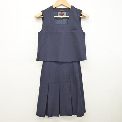 【中古】神奈川県 希望が丘中学校 女子制服 4点 (ブレザー・ベスト・スカート) sf091138