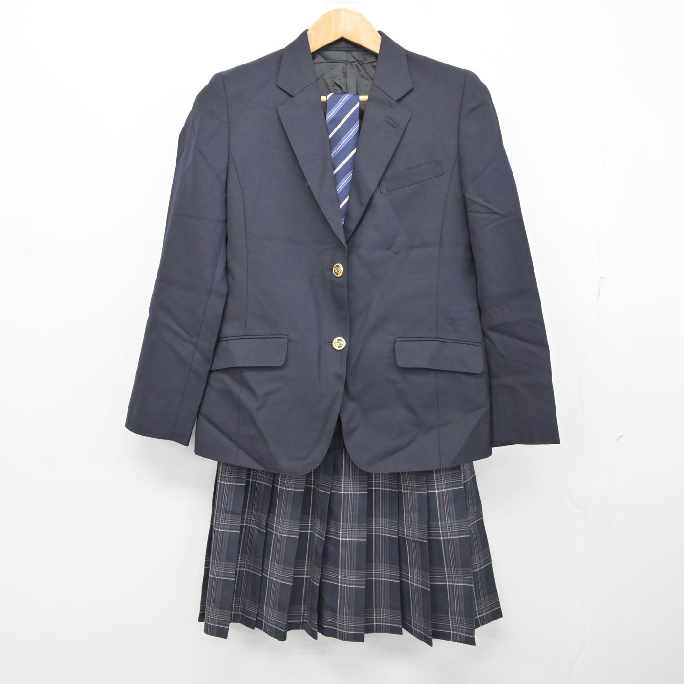 【中古】東京都 松原高等学校 女子制服 3点 (ブレザー・スカート) sf091143