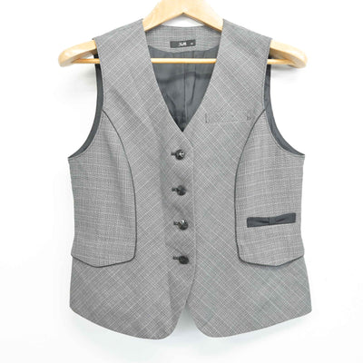 【中古】 事務服 女子制服 2点 (ベスト・スカート) sf091146