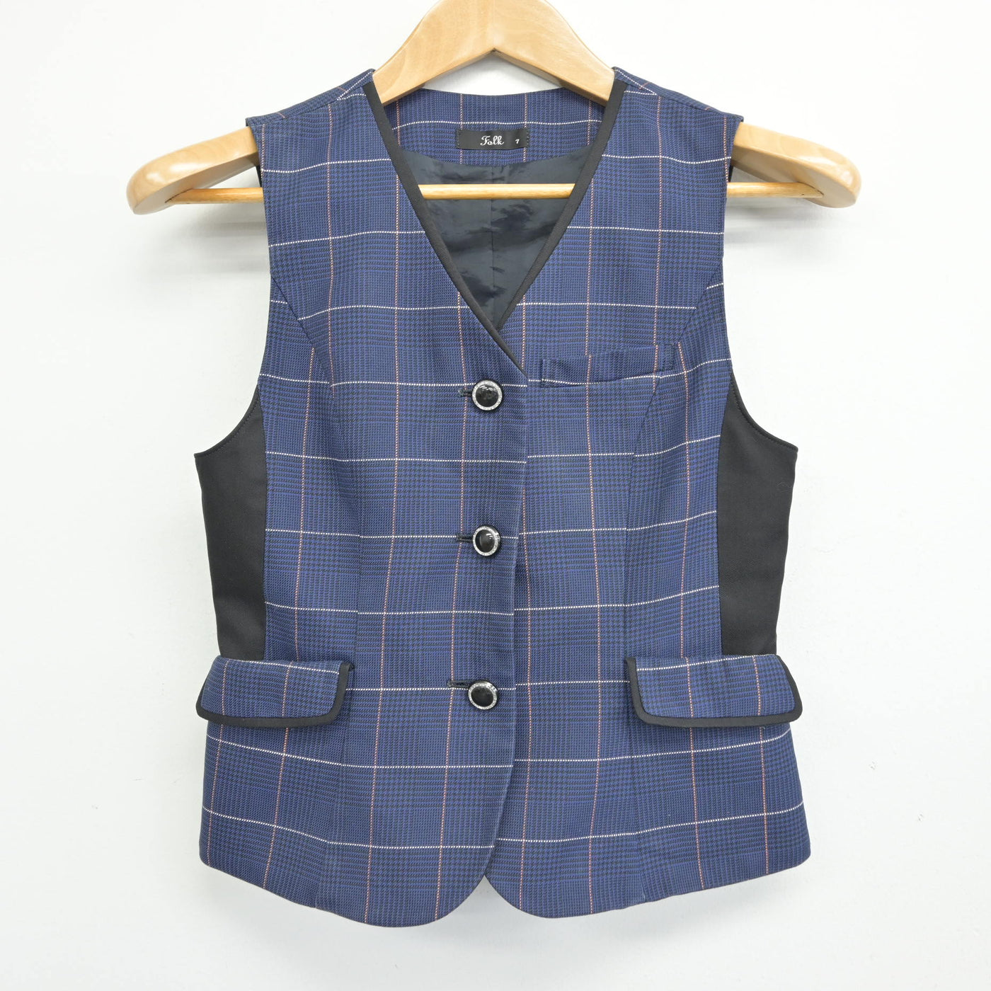 【中古】 事務服 女子制服 2点 (ベスト・スカート) sf091147