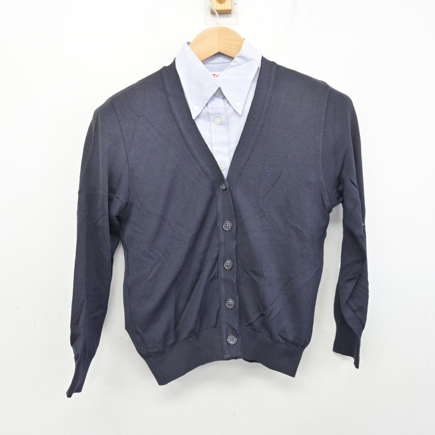 【中古】兵庫県 須磨学園高等学校・中学校 女子制服 2点 (ニット・シャツ) sf091152