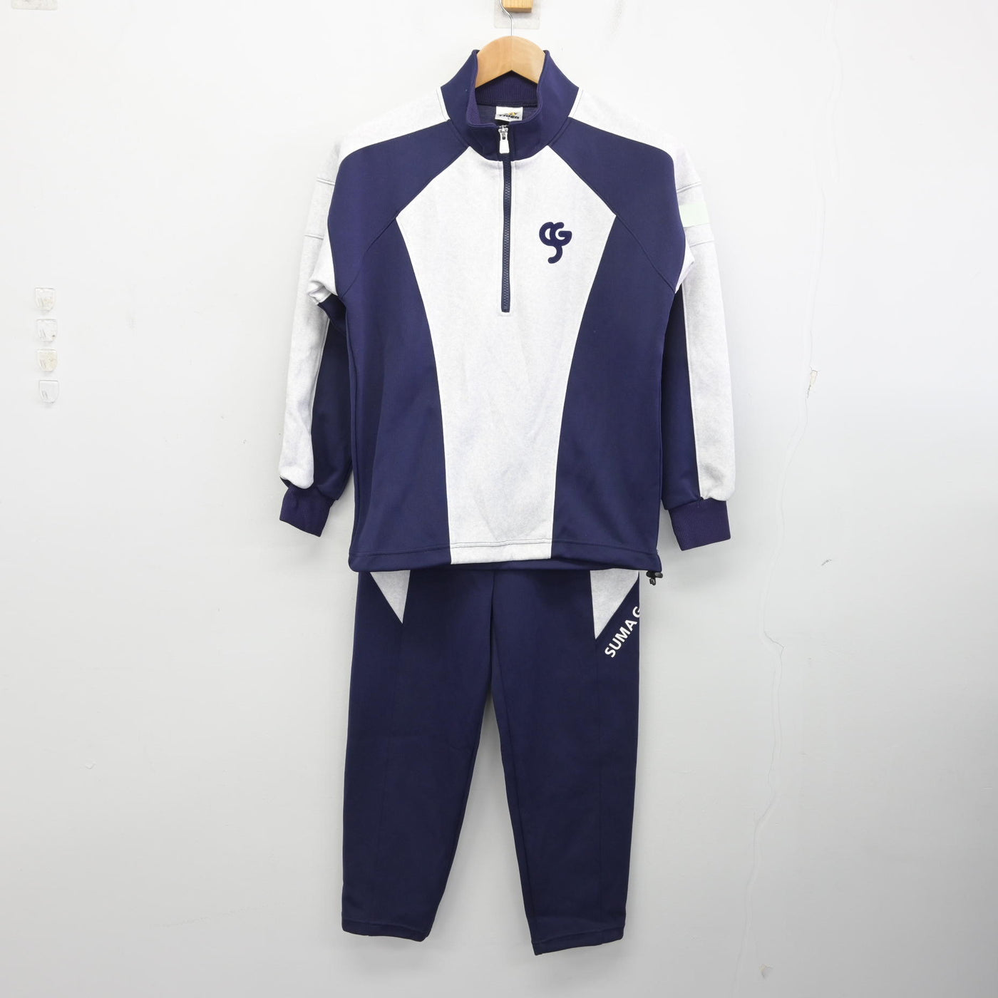 【中古】兵庫県 須磨学園高等学校・中学校 女子制服 2点 (ジャージ 上・ジャージ 下) sf091156