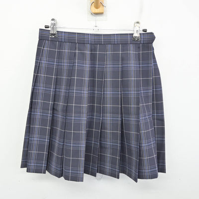 【中古】東京都 青梅総合高等学校 女子制服 3点 (ニットベスト・スカート) sf091165