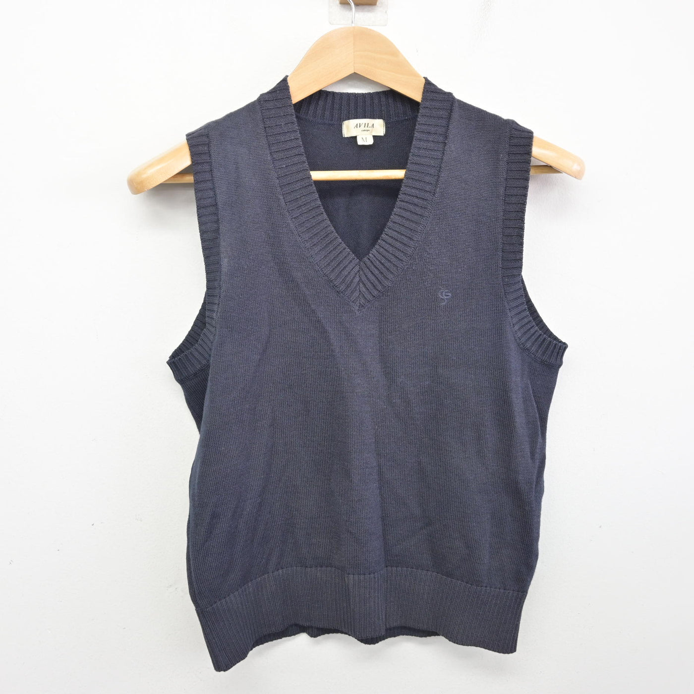 【中古】兵庫県 須磨学園高等学校・中学校 女子制服 2点 (ニットベスト・スカート) sf091169