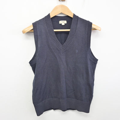 【中古】兵庫県 須磨学園高等学校・中学校 女子制服 2点 (ニットベスト・スカート) sf091169