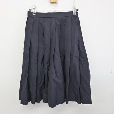 【中古】兵庫県 須磨学園高等学校・中学校 女子制服 2点 (ニットベスト・スカート) sf091169