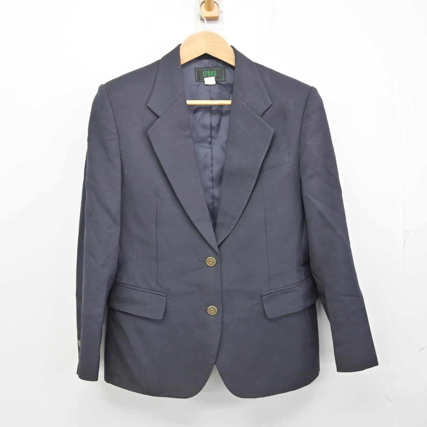【中古】広島県 舟入高等学校 女子制服 3点 (ブレザー・スカート) sf091178