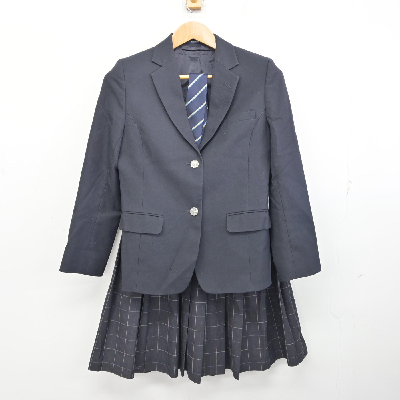 【中古】宮城県 仙台商業高等学校 女子制服 3点 (ブレザー・スカート) sf091183