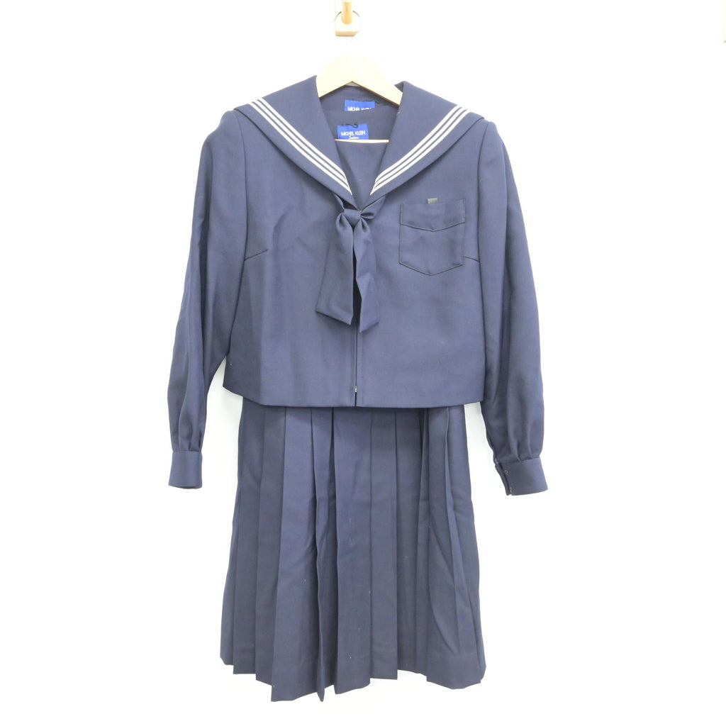 中古】北海道 北海道旭川商業高等学校 女子制服 3点 (セーラー服