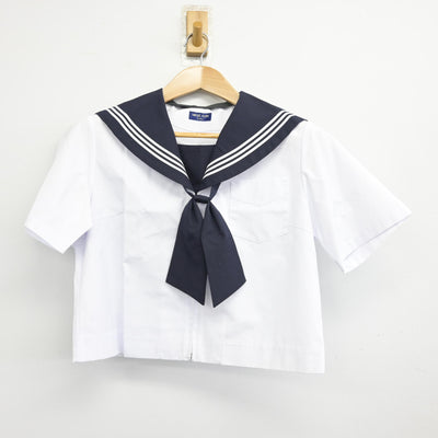 【中古】北海道 北海道旭川商業高等学校 女子制服 3点 (セーラー服・スカート) sf091192
