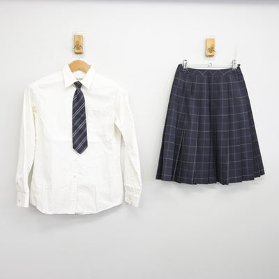【中古】千葉県 松尾高等学校 女子制服 5点 (ブレザー・シャツ・スカート) sf091198