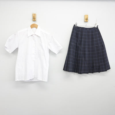 【中古】千葉県 松尾高等学校 女子制服 2点 (シャツ・スカート) sf091199