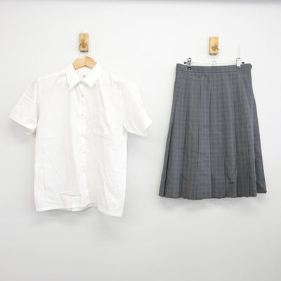 【中古】大阪府 天王寺高等学校 女子制服 2点 (シャツ・スカート) sf091202