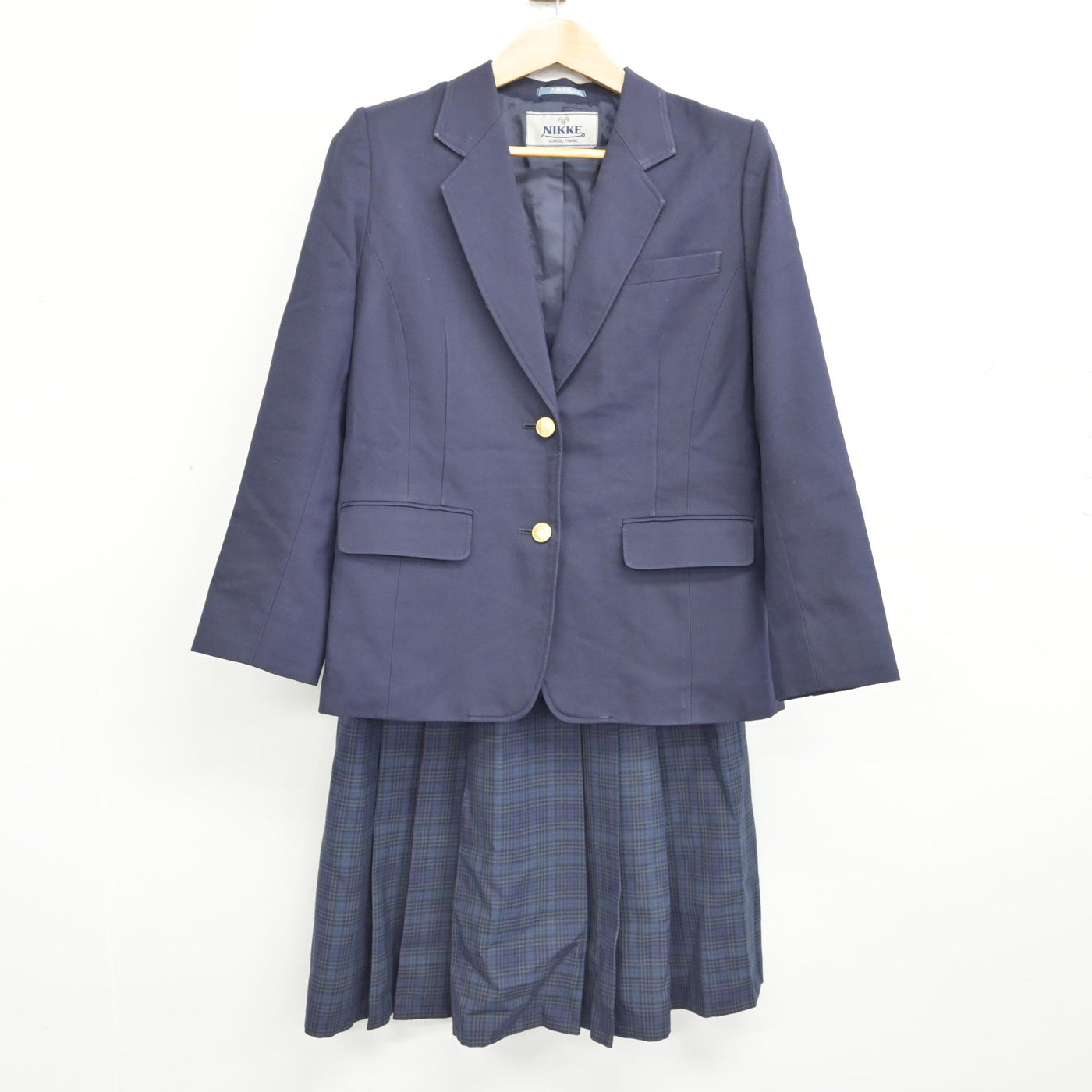 【中古】大阪府 東住吉中学校 女子制服 4点 (ブレザー・スカート) sf091203