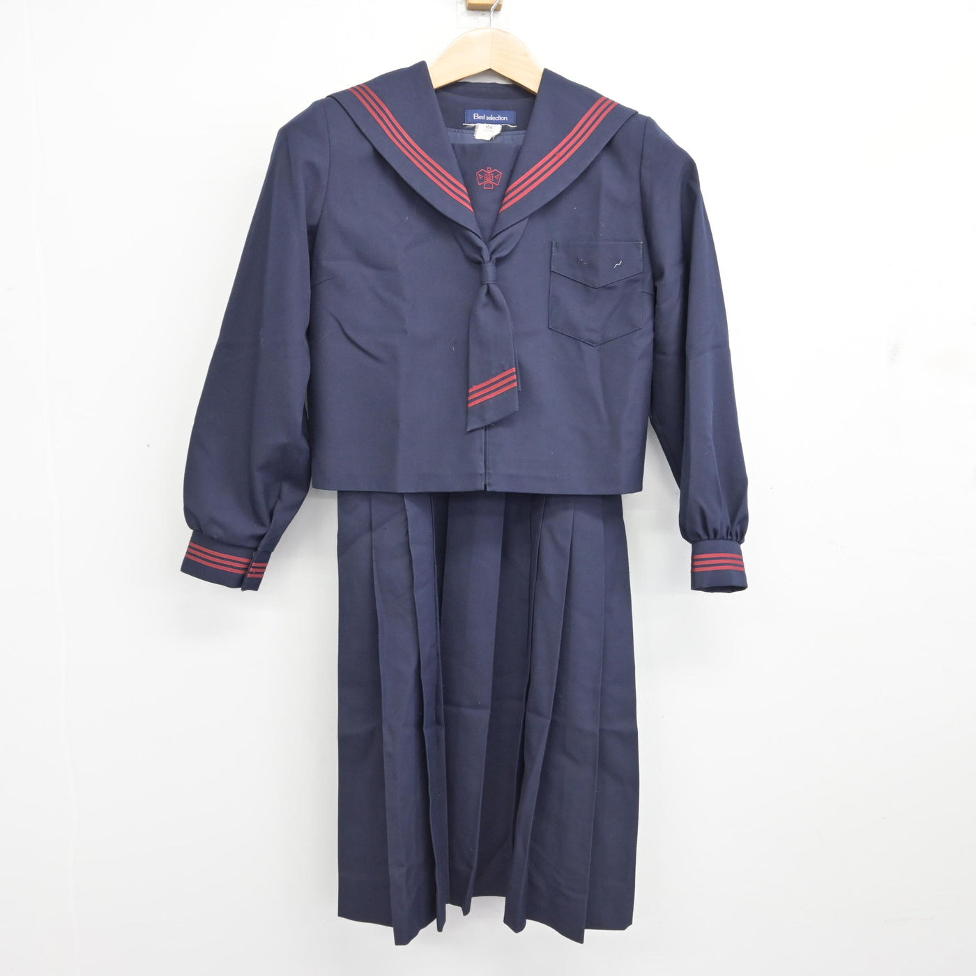 【中古】鹿児島県 鹿児島市立南中学校/旧制服 女子制服 3点 (セーラー服・ジャンパースカート) sf091227