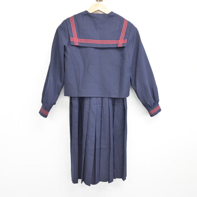 【中古】鹿児島県 鹿児島市立南中学校/旧制服 女子制服 3点 (セーラー服・ジャンパースカート) sf091227