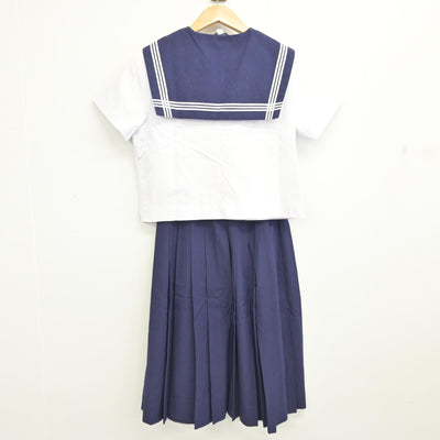 【中古】鹿児島県 鹿児島市立南中学校/旧制服 女子制服 3点 (セーラー服・スカート) sf091228