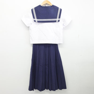 【中古】鹿児島県 鹿児島市立南中学校/旧制服 女子制服 3点 (セーラー服・スカート) sf091229