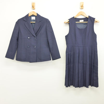 【中古】神奈川県 江陽中学校 女子制服 2点 (ブレザー・ジャンパースカート) sf091236