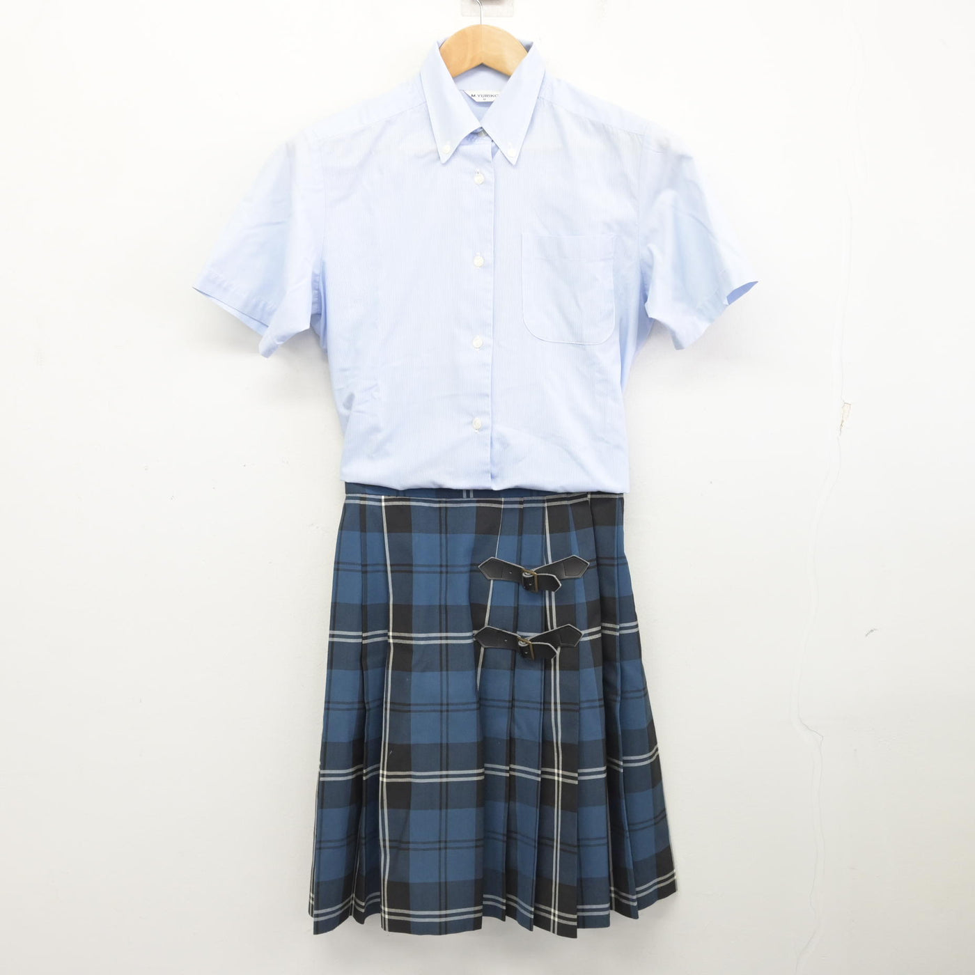 【中古】福島県 会津高等学校 女子制服 2点 (シャツ・スカート) sf091253