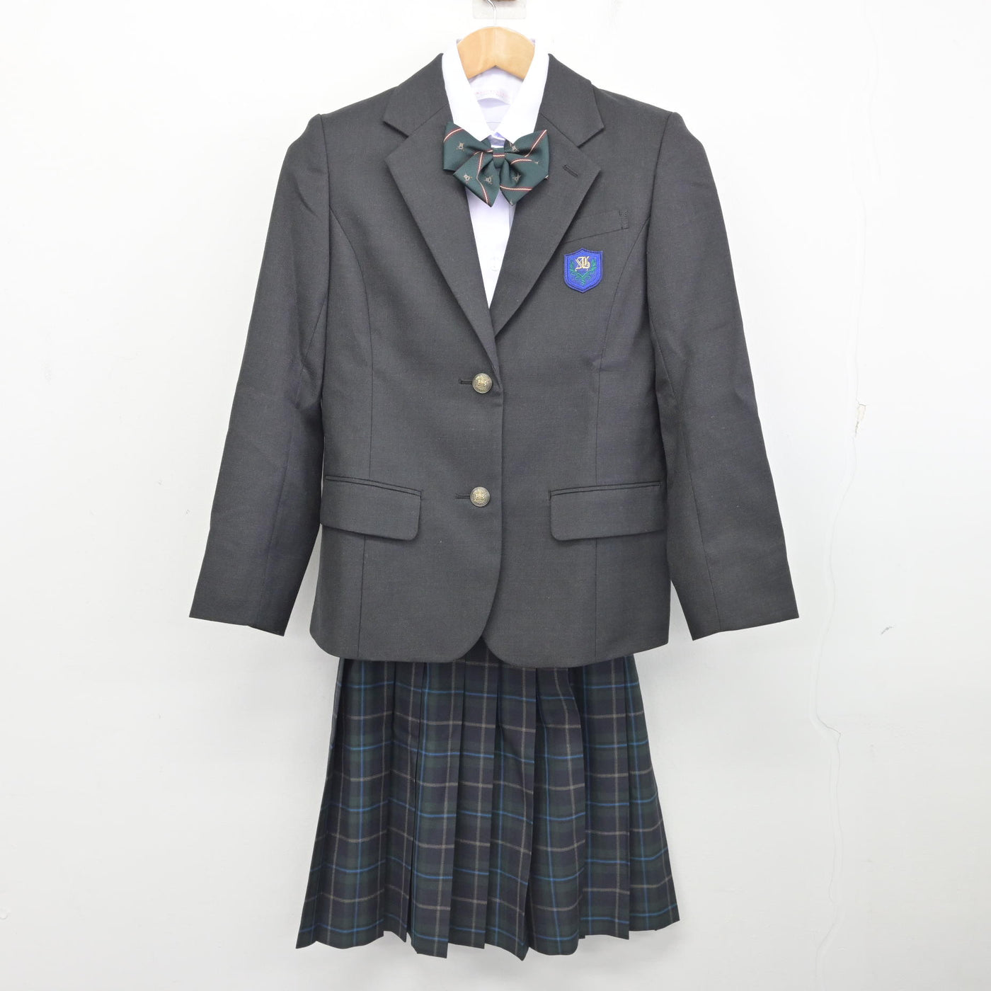 【中古】 自然学園高等学校 女子制服 4点 (ブレザー・シャツ・スカート) sf091254