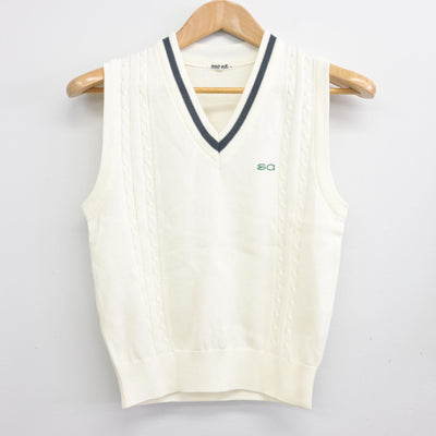 【中古】 自然学園高等学校 女子制服 2点 (ニットベスト・スカート) sf091255