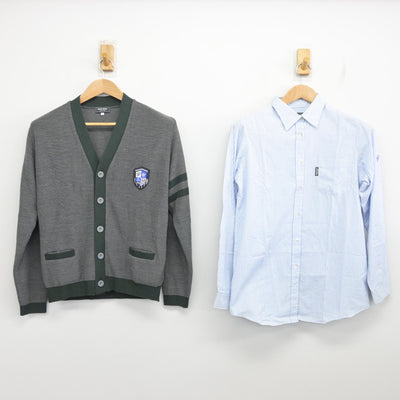 【中古】福岡県 柳川高等学校 女子制服 2点 (ニット・シャツ) sf091261