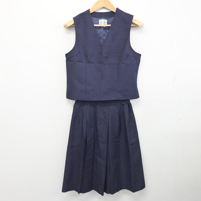 【中古】神奈川県 洋光台第一中学校 女子制服 3点 (ブレザー・ベスト・スカート) sf091264