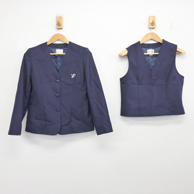 【中古】神奈川県 洋光台第一中学校 女子制服 3点 (ブレザー・ベスト・スカート) sf091264