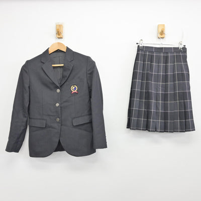 【中古】神奈川県 座間総合高等学校 女子制服 2点 (ブレザー・スカート) sf091267