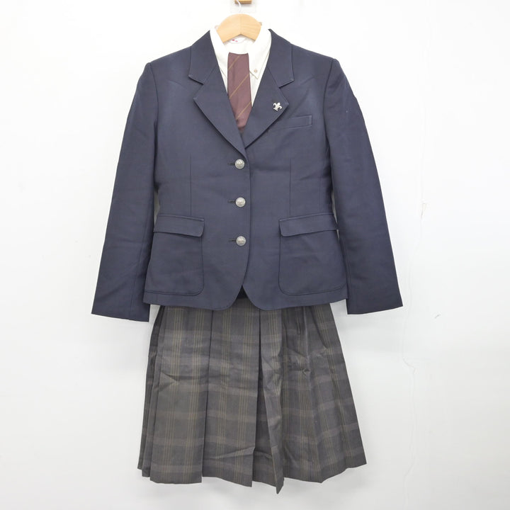 中古】神奈川県 横須賀学院高等学校 女子制服 6点 (ブレザー