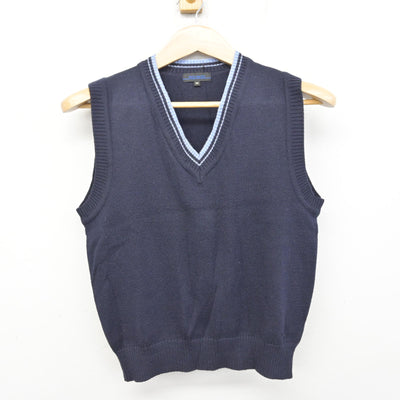 【中古】大阪府 枚方なぎさ高等学校 女子制服 2点 (ニットベスト・スカート) sf091274