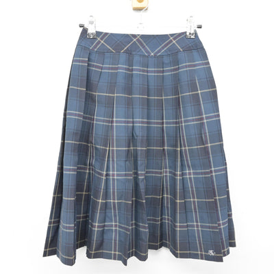 【中古】大阪府 枚方なぎさ高等学校 女子制服 2点 (ニットベスト・スカート) sf091274