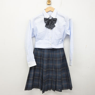【中古】大阪府 枚方なぎさ高等学校 女子制服 5点 (ブレザー・ニット・シャツ・スカート) sf091275