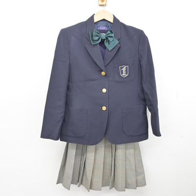 【中古】大阪府 福泉高等学校 女子制服 4点 (ブレザー・ニット・スカート) sf091276