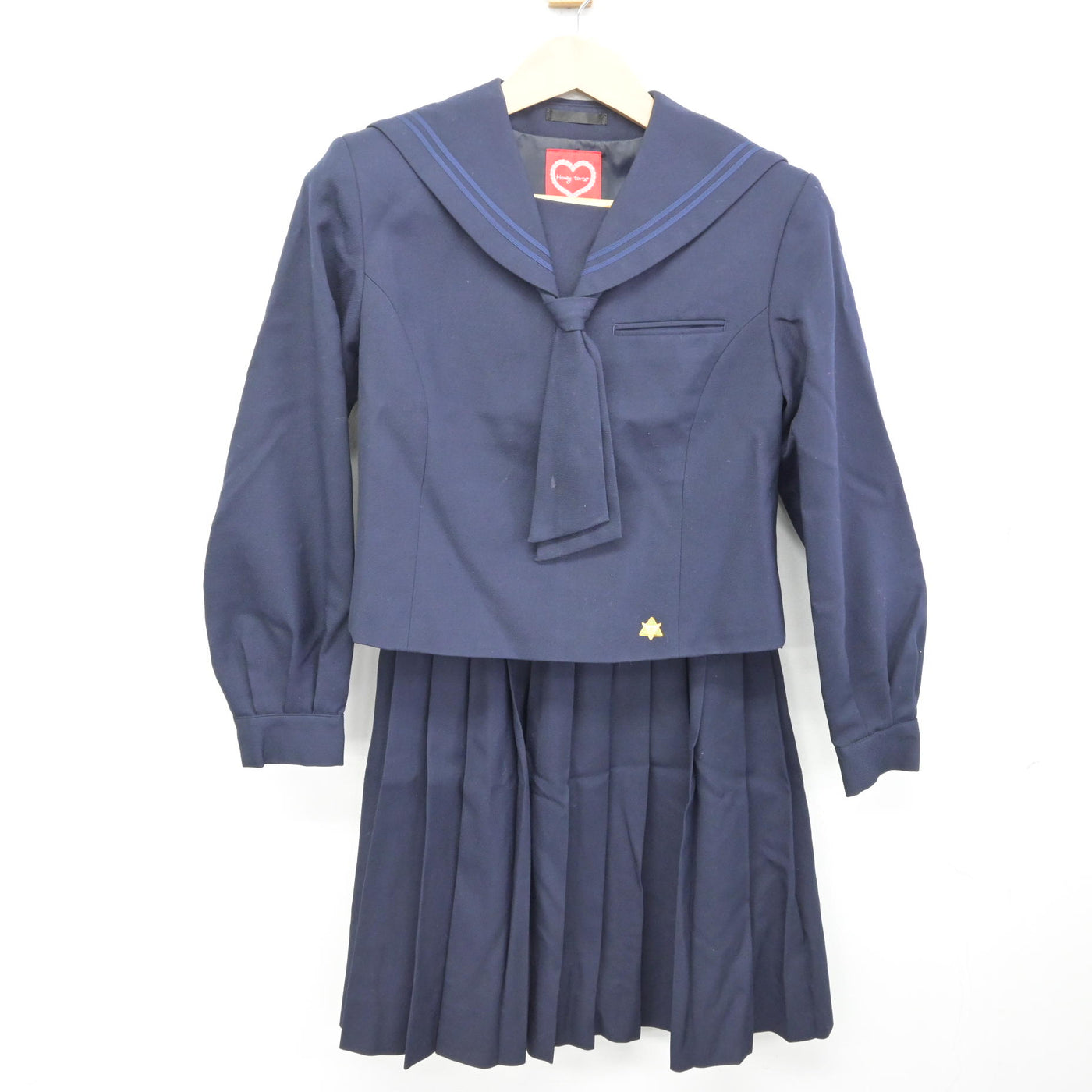 【中古】北海道 東白石中学校 女子制服 3点 (セーラー服・スカート) sf091280